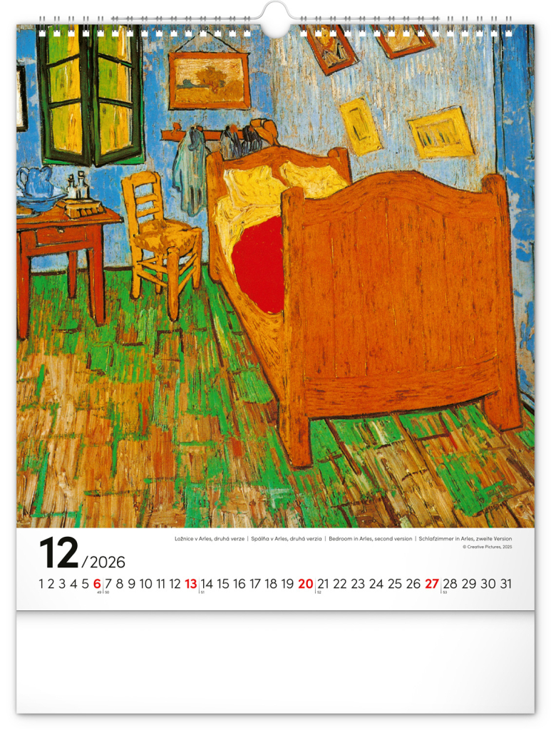 Vincent van Gogh 2026 - nástěnný kalendář