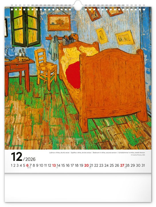 Vincent van Gogh 2026 - nástěnný kalendář