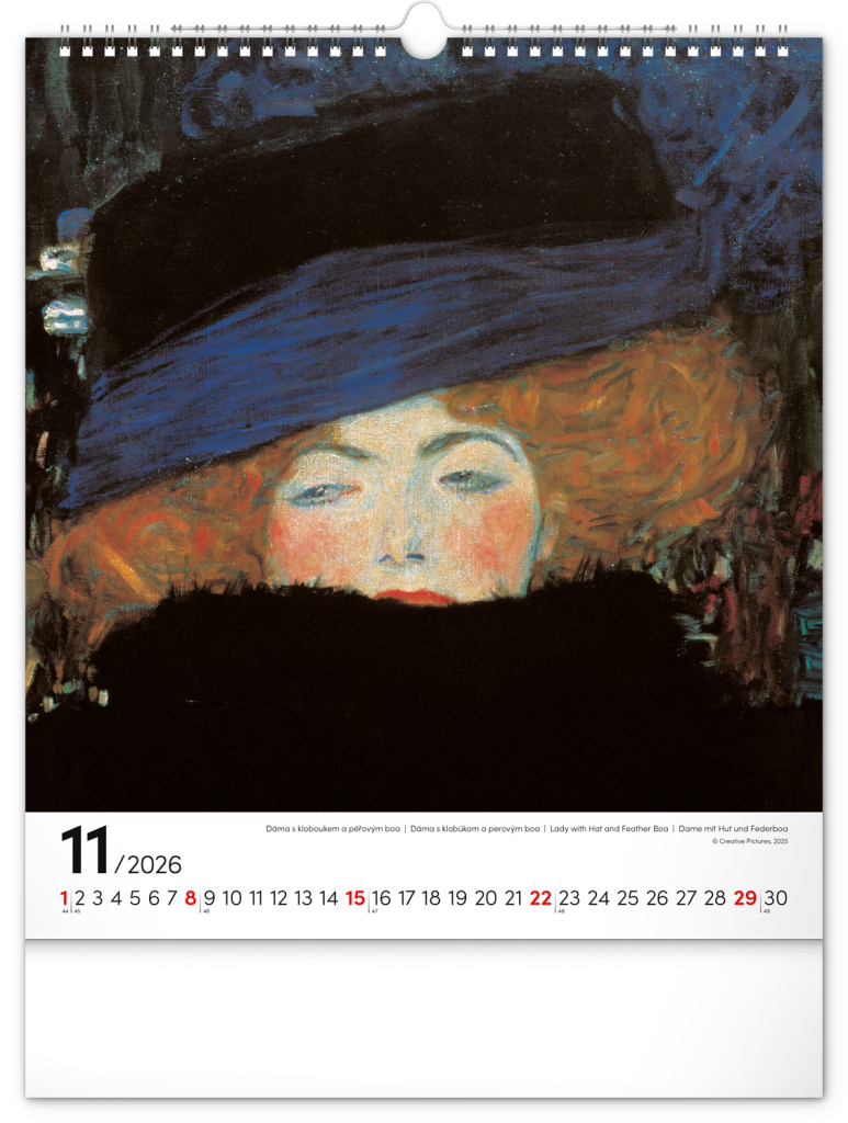 Gustav Klimt 2026 - nástěnný kalendář