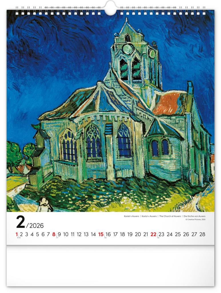 Vincent van Gogh 2026 - nástěnný kalendář