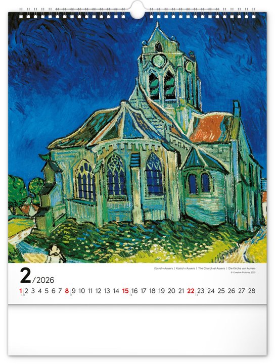 Vincent van Gogh 2026 - nástěnný kalendář