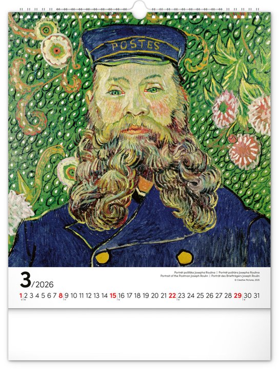 Vincent van Gogh 2026 - nástěnný kalendář