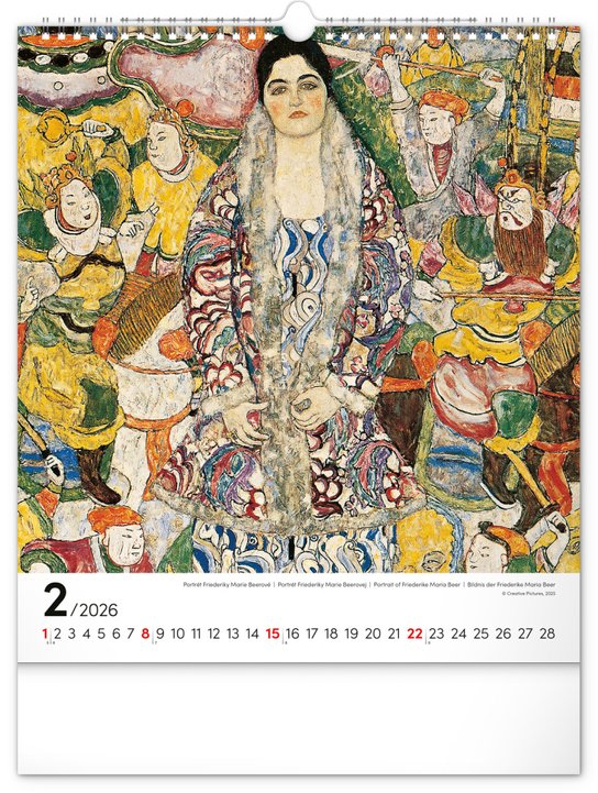 Gustav Klimt 2026 - nástěnný kalendář