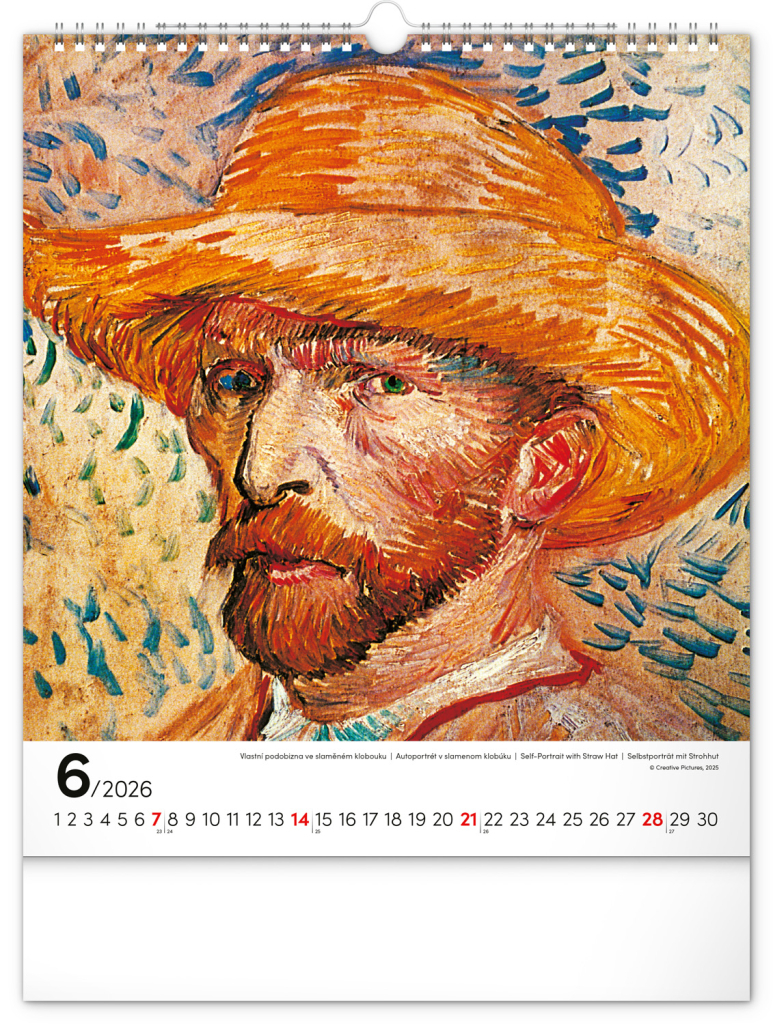 Vincent van Gogh 2026 - nástěnný kalendář