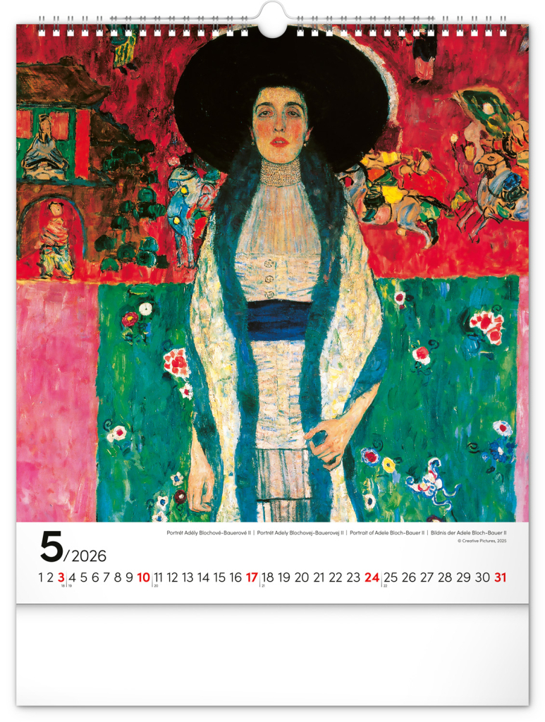 Gustav Klimt 2026 - nástěnný kalendář