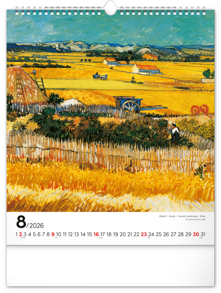 Vincent van Gogh 2026 - nástěnný kalendář
