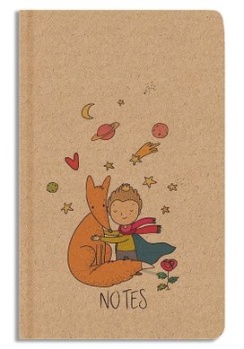 Notes linkovaný A5 kraft Princ