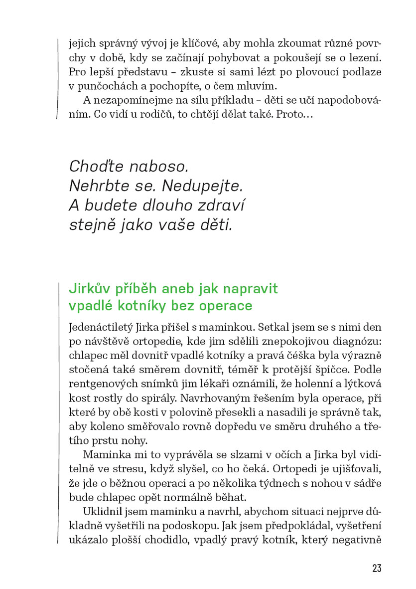 Zdravá chodidla, zdravá záda