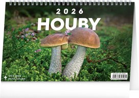 Houby 2026 - stolní kalendář
