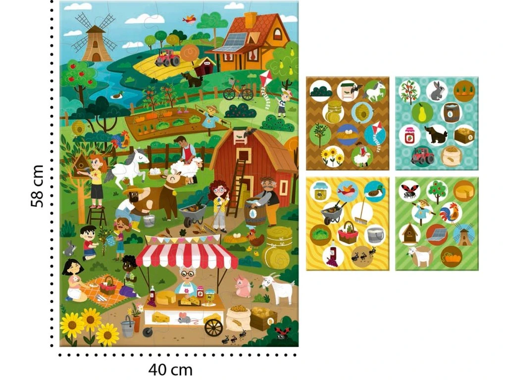 Postřehové puzzle Ekologická farma