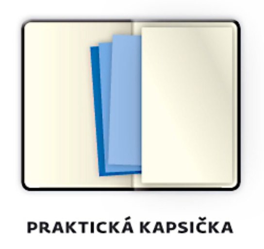 Kapesní diář 2026 Memory tmavě hnědý s gumičk