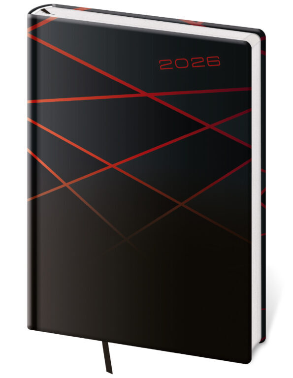 Denní diář 2025 A5 Vario Black design