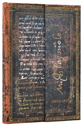 Diář 2025/2026 Michelangelo, Handwriting