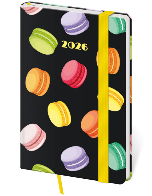 Kapesní diář 2026 Vario Macarons s gumičkou