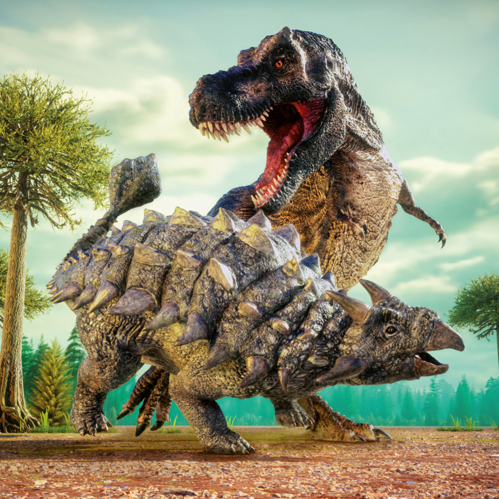 Poznámkový kalendář Dinosauři 2026 - nástěnný kalendář