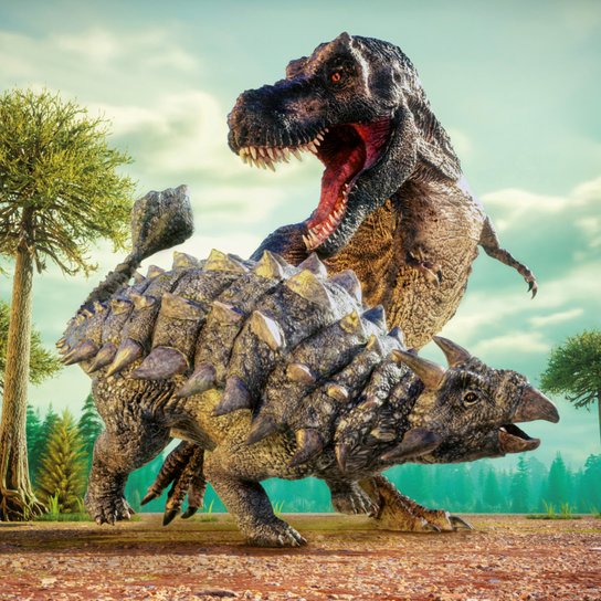 Poznámkový kalendář Dinosauři 2026 - nástěnný kalendář