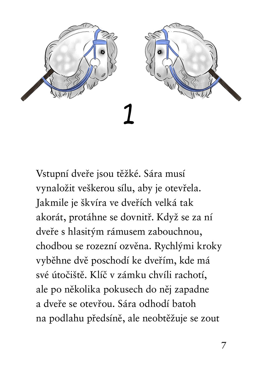 Sára v hobby horse klubu