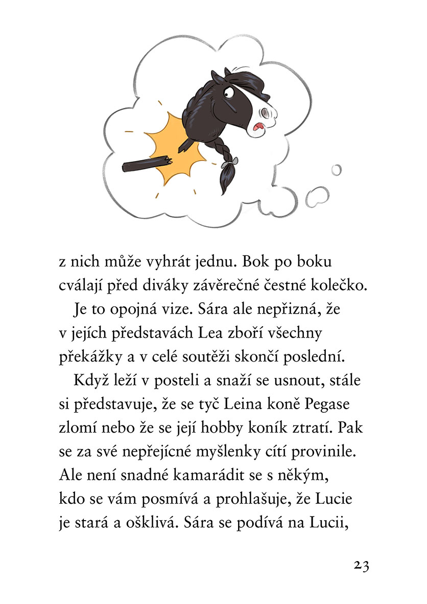 Sára v hobby horse klubu