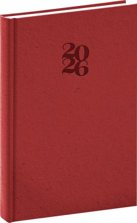 Denní diář Essenza 2026 třešeň
