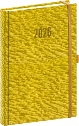 Denní diář Rivoli 2026 žlutozelený
