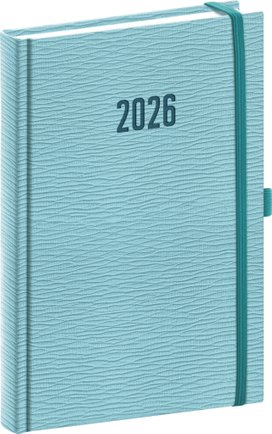 Denní diář Rivoli 2026 světle modrý