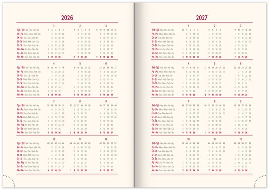 Denní diář Rivoli 2026 světle modrý