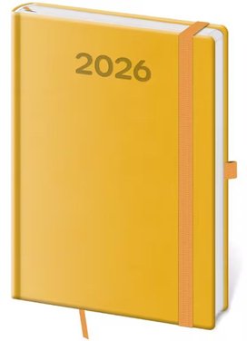 Týdenní diář 2026 A5 Print Pop žlutý
