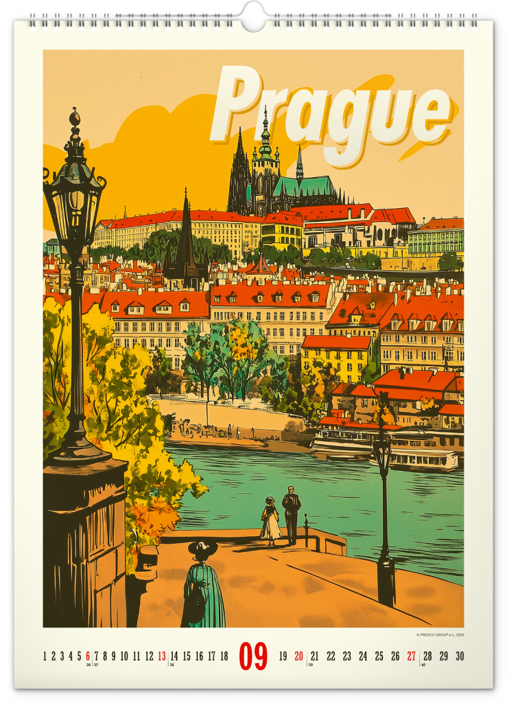 Vintage plakáty 2026 - nástěnný kalendář