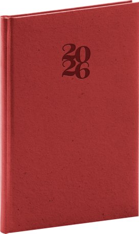 Týdenní diář Essenza 2026 třešeň