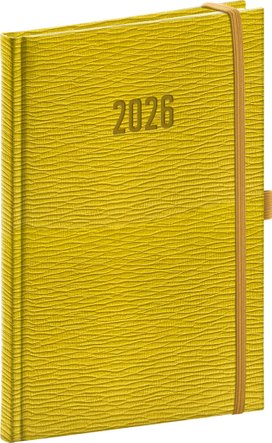 Týdenní diář Rivoli 2026 žlutozelený
