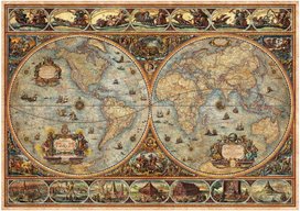 Puzzle Historická mapa světa 1000 dílků