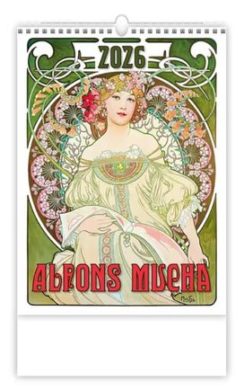 Alfons Mucha 2026 - nástěnný kalendář