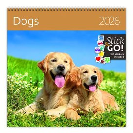 Dogs 2026 - nástěnný kalendář