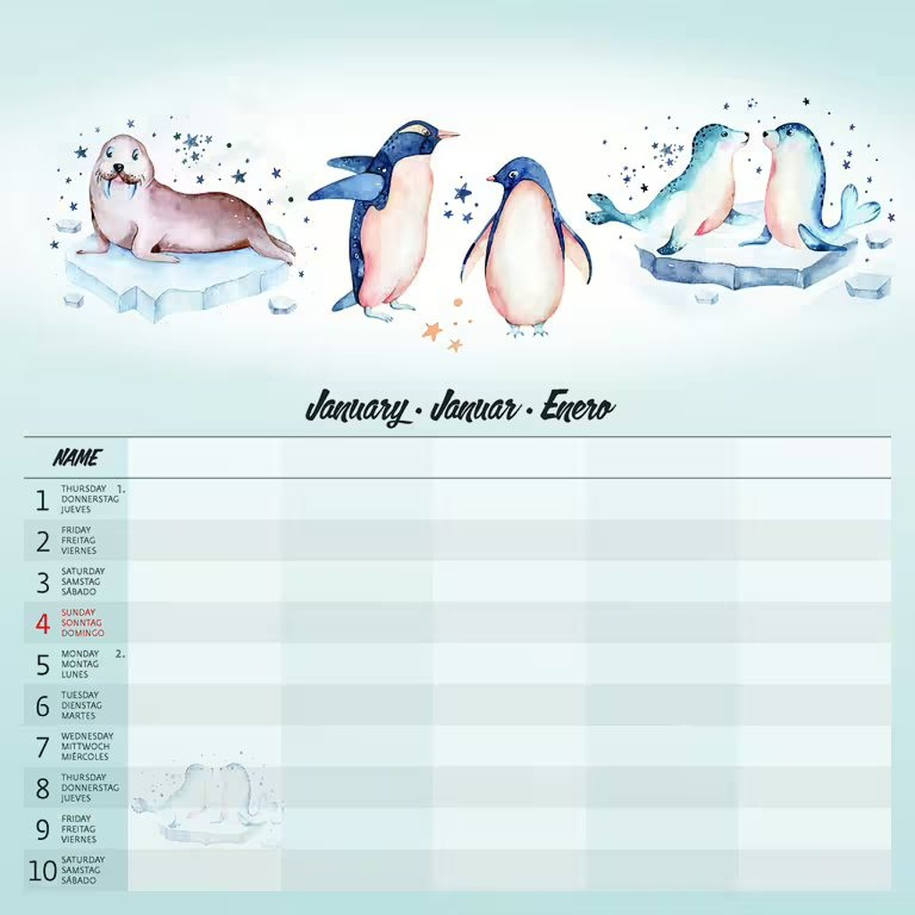 Family Planner 2026 - nástěnný kalendář