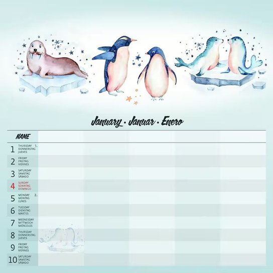 Family Planner 2026 - nástěnný kalendář