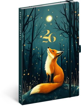 Planbook diář/notes Liška 2026