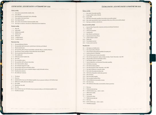 Planbook diář/notes Liška 2026
