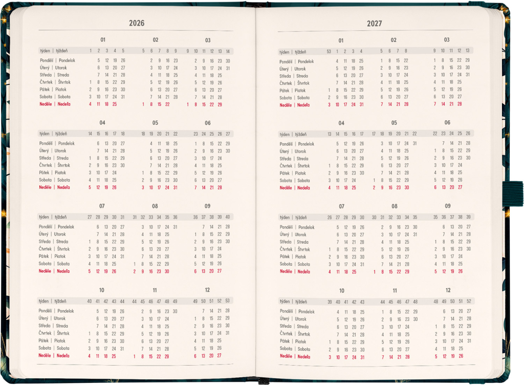 Planbook diář/notes Liška 2026