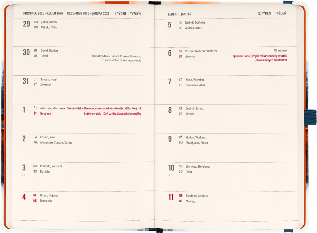 Planbook diář/notes Japonsko 2026