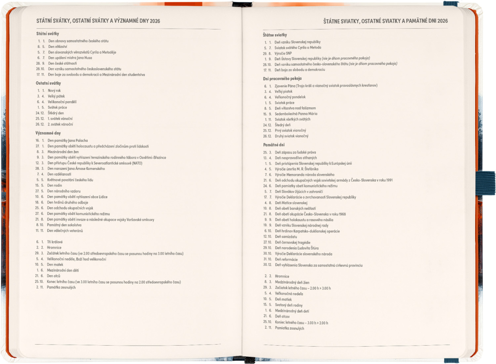Planbook diář/notes Japonsko 2026