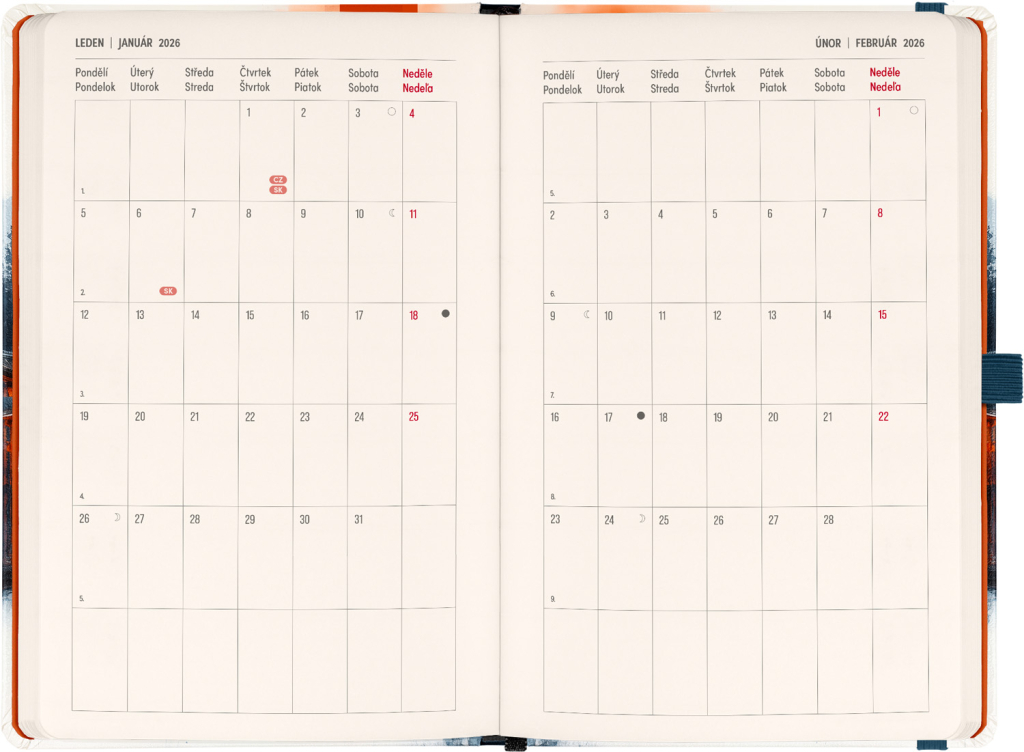 Planbook diář/notes Japonsko 2026