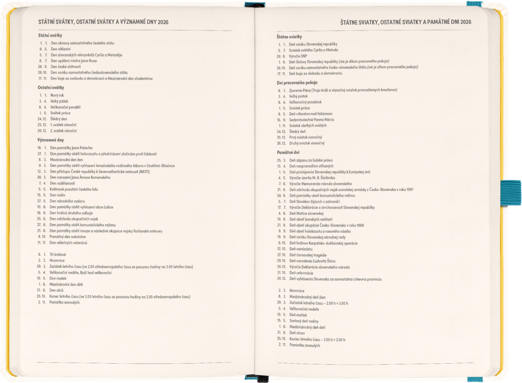 Planbook diář/notes Herbář 2026