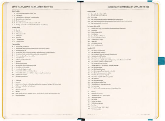 Planbook diář/notes Herbář 2026
