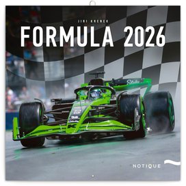Poznámkový kalendář Formule 2026 - nástěnný kalendář