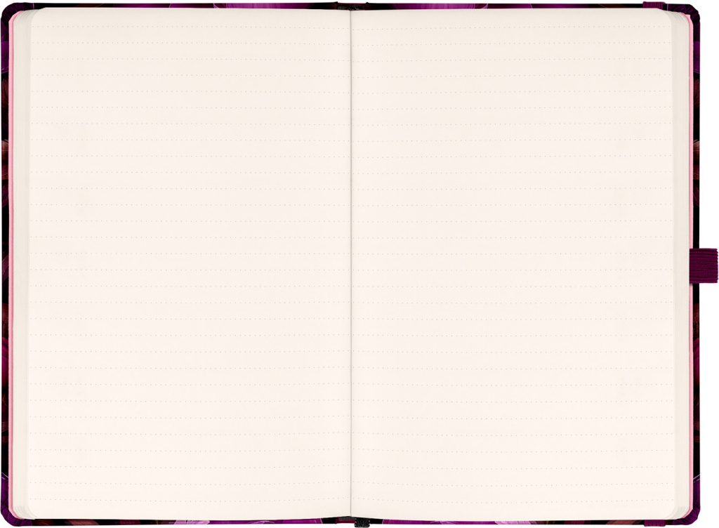 Planbook diář/notes Fialové květy 2026