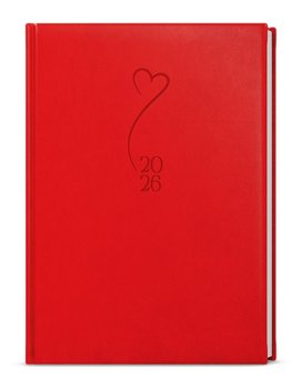 Týdenní diář 2026 Prokop Vivella extra B6 červená Srdce