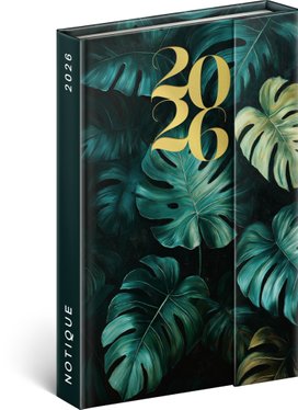 Týdenní magnetický diář 2026 Monstera