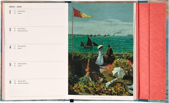 Týdenní magnetický diář 2026 Claude Monet