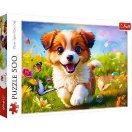 Puzzle Veselý pejsek 500 dílků