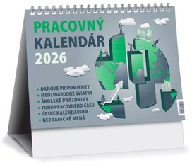 Pracovný kalendár 2026 - stolový kalendár